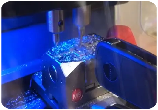 Blade Key Cutting On CNC